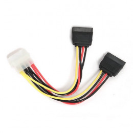 Переходник питания Molex->2xSATA