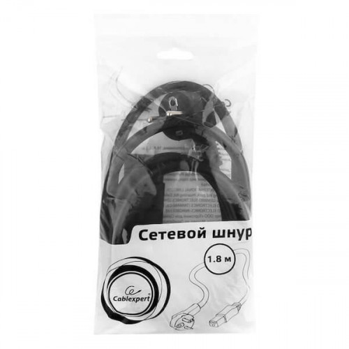 Кабель питания Cablexpert PC-186-C19 (Schuko–C19, 3×1.5 мм²)