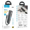 USB-С хаб (концентратор) USB 2.0/3.0 с подзарядкой Hoco HB24