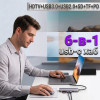 USB-С хаб (концентратор) USB 2.0/3.0 с подзарядкой Hoco HB28