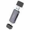 Кардридер Hoco HB45 USB-A / Type-C 3.0 → SD и microSD (до 2 ТБ)