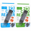 Кардридер Hoco HB45 USB-A / Type-C 3.0 → SD и microSD (до 2 ТБ)