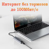 Док-станция USB-C 8в1 Gembird UHB-D3 (HDMI, LAN, PD, USB, SD/TF)
