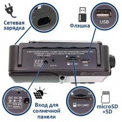 Радио Fepe FP-1821BT | Bluetooth, MP3