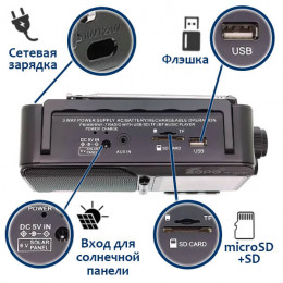 Радио Fepe FP-1821BT | Bluetooth, MP3