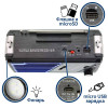 Радио Fepe FP-283BT с Bluetooth, USB, microSD, фонариком и аккумулятором