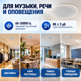 Потолочная колонка 20 Вт, 70/100 В, SPN01