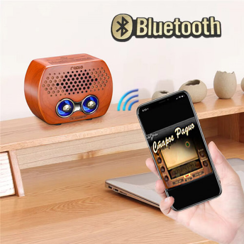 Ретро-радио с FM, Bluetooth и AUX 808-1