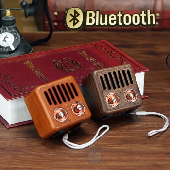 Ретро FM радиоприёмник, дерево, Bluetooth, AUX, MP3 плеер R908-1