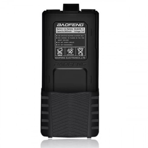 Аккумулятор для рации Baofeng UV-5R, 3800 мАч, увеличенный, с разъемом для зарядки