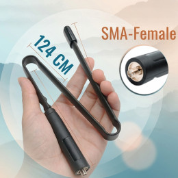 Антенна складная для раций, 124см SMA-F