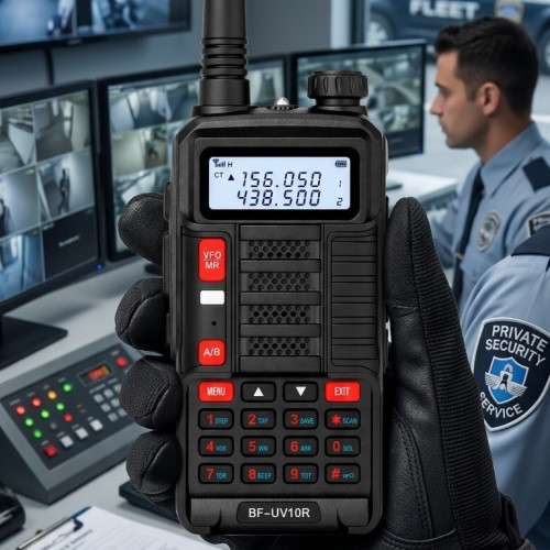 Рация Baofeng BF-UV10R с гарнитурой