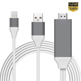 Lightning → HDMI кабель с USB питанием, 2м AVW49