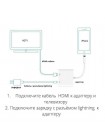 Цифровой AV-адаптер Lightning → HDMI/Lightning AVW53
