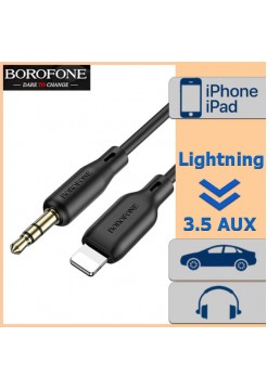 Lightning → Jack 3,5 кабель 1м Borofone BL18 силикон
