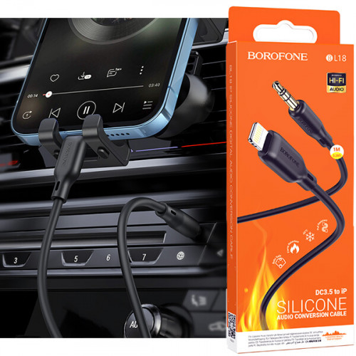 Кабель Lightning - 3.5 (AUX) Borofone BL18