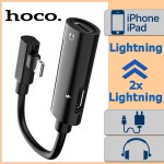 Lightning адаптер 2-в-1 для наушников и зарядки Hoco LS18