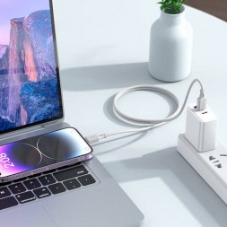 Кабель Type-C → Lightning PD 27Вт, 1м, силикон, Hoco X101