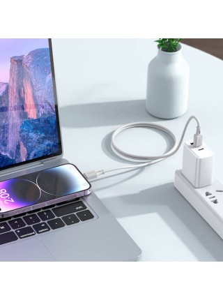 Кабель Type-C → Lightning PD 27Вт, 1м, силикон, Hoco X101