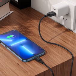 Кабель USB → Lightning, 1м, силикон, Hoco X90