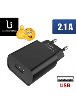 Недорогая USB зарядка 2.1A Borofone BA20A