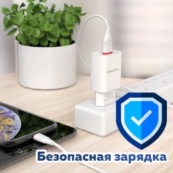 Недорогая USB зарядка 2.1A Borofone BA20A