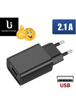 Недорогая USB зарядка 2.1A Borofone BA68A