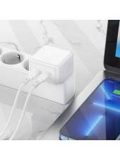 Сетевая зарядка 35Вт, 2хUSB-C, Borofone BA76A