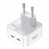 Быстрая двойная зарядка Borofone BA76A 35W с двумя USB-C портами