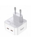 Быстрая двойная зарядка Borofone BA76A 35W с двумя USB-C портами