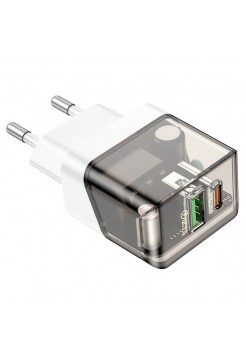 Сетевая зарядка 20Вт, USB-C + USB, Borofone BA80A