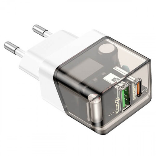 Сетевое зарядное устройство Borofone BA80A Scenery 20 W — 1×USB-A + 1×USB-C