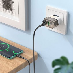 Сетевая зарядка 20Вт, USB-C + USB, Borofone BA80A