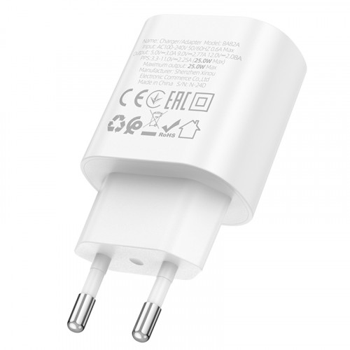 Сетевое зарядное устройство Borofone BA82A 25Вт Type-C