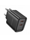 Быстрая двойная зарядка BOROFONE BA85A 35W с двумя USB-C портами