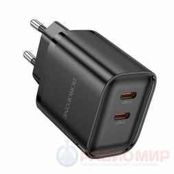 Сетевая зарядка 35Вт, 2хUSB-C, Borofone BA85A
