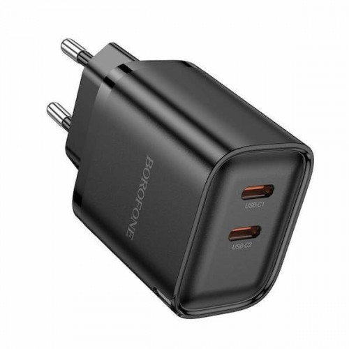 Быстрая двойная зарядка BOROFONE BA85A 35W с двумя USB-C портами