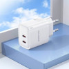 Быстрая двойная зарядка BOROFONE BA85A 35W с двумя USB-C портами