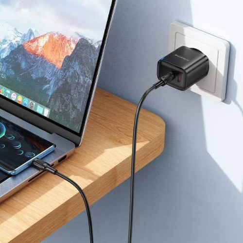 Быстрая двойная зарядка BOROFONE BA85A 35W с двумя USB-C портами