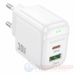 Сетевая зарядка 30Вт, USB-C + USB, Borofone BAS45A