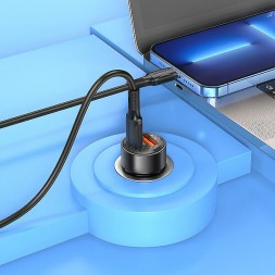 Зарядка в авто Type-C+USB, PD20W Borofone BZ20