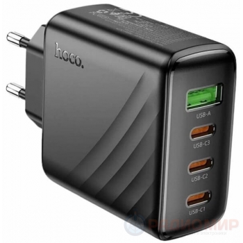 Сетевое зарядное устройство HOCO CS27A 67W — 3x USB-C PD + 1x USB-A QC 3.0