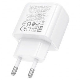 Сетевая зарядка 30Вт, USB-C + USB, Hoco CS55A