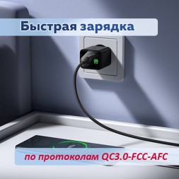 Сетевая зарядка 18Вт, USB, дисплей, Hoco CS81A Сетевая зарядка 18Вт, USB, дисплей, Hoco CS81A