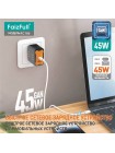 Сетевое зарядное устройство Faizfull FC186 GaN 45W PD + QC 3.0