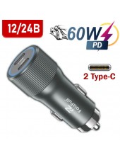Зарядка в авто USB, QC45W, FaizFull FZ30