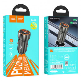 Зарядка в авто Type-C+USB, PD20W Hoco Z46A
