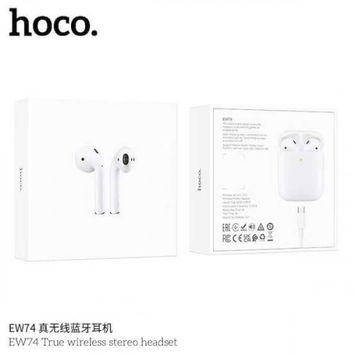 Hoco EW74 TWS — Bluetooth-наушники-вкладыши с сенсорным управлением