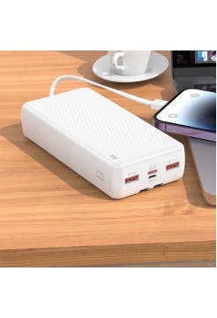 Power Bank 30000 мАч, PD 20W + QC 22.5W, 3 порта — Borofone BJ57B