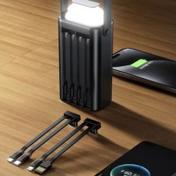 Power Bank 80000 мАч, PD 22.5W + QC 22.5W, 2 порта + кабели — Borofone BJ65B